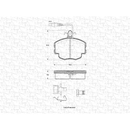 Foto Kit pastiglie freno, Freno a disco MAGNETI MARELLI 363702160294