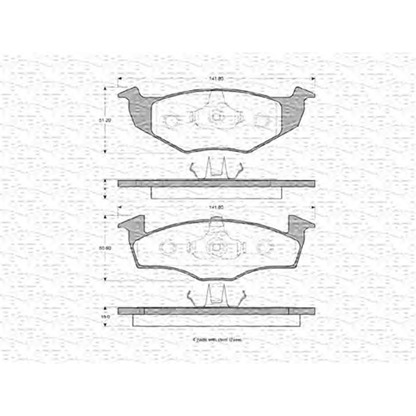 Photo Brake Pad Set, disc brake MAGNETI MARELLI 363702160390