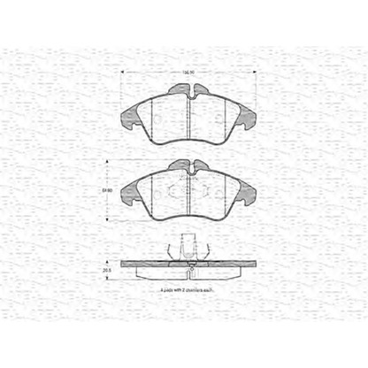 Photo Brake Pad Set, disc brake MAGNETI MARELLI 363702160394