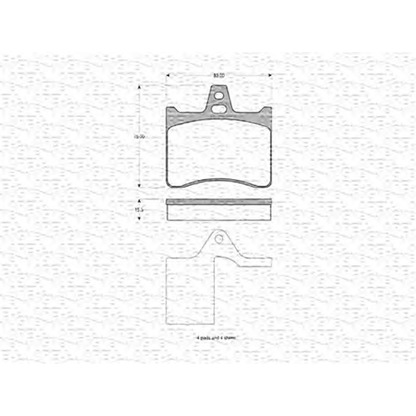 Foto Kit pastiglie freno, Freno a disco MAGNETI MARELLI 363702160460