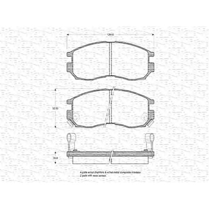 Foto Kit pastiglie freno, Freno a disco MAGNETI MARELLI 363702160570