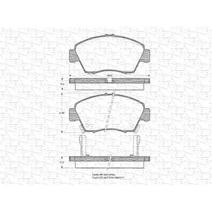 Foto Kit pastiglie freno, Freno a disco MAGNETI MARELLI 363702160614