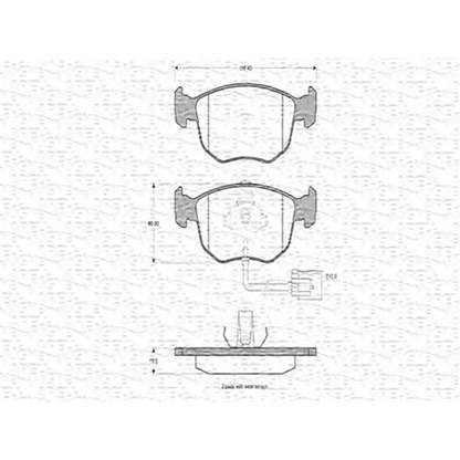 Photo Brake Pad Set, disc brake MAGNETI MARELLI 363702160628