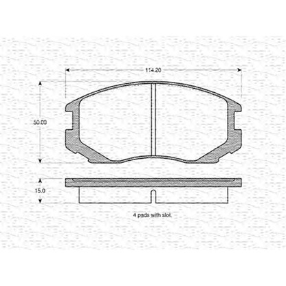 Foto Kit pastiglie freno, Freno a disco MAGNETI MARELLI 363702160743