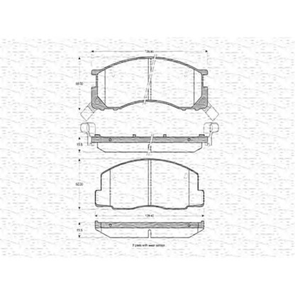 Photo Brake Pad Set, disc brake MAGNETI MARELLI 363702160747