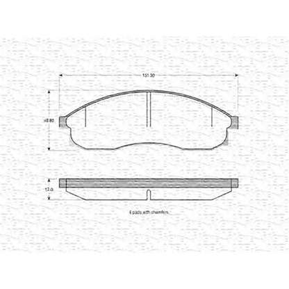 Photo Brake Pad Set, disc brake MAGNETI MARELLI 363702160759