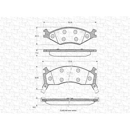 Photo Brake Pad Set, disc brake MAGNETI MARELLI 363702160770