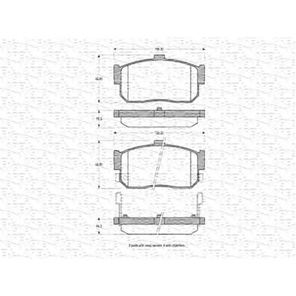 Photo Brake Pad Set, disc brake MAGNETI MARELLI 363702160786