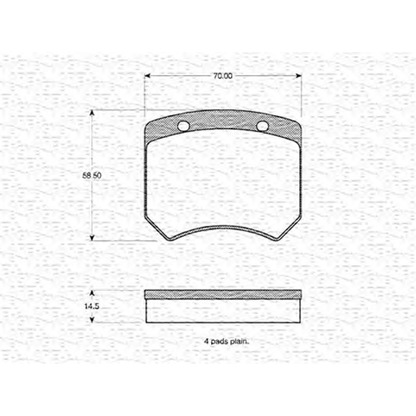 Photo Brake Pad Set, disc brake MAGNETI MARELLI 363702160998