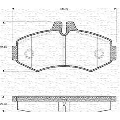 Photo Brake Pad Set, disc brake MAGNETI MARELLI 363702161094