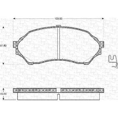 Photo Brake Pad Set, disc brake MAGNETI MARELLI 363702161134