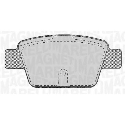 Photo Brake Pad Set, disc brake MAGNETI MARELLI 363916060125