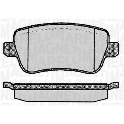 Photo Brake Pad Set, disc brake MAGNETI MARELLI 363916060225