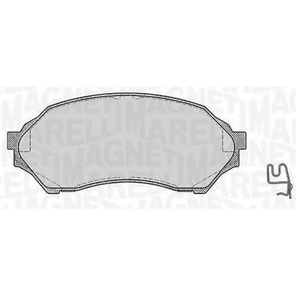 Zdjęcie Zestaw klocków hamulcowych, hamulce tarczowe MAGNETI MARELLI 363916060293