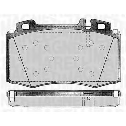 Foto Juego de pastillas de freno MAGNETI MARELLI 363916060320
