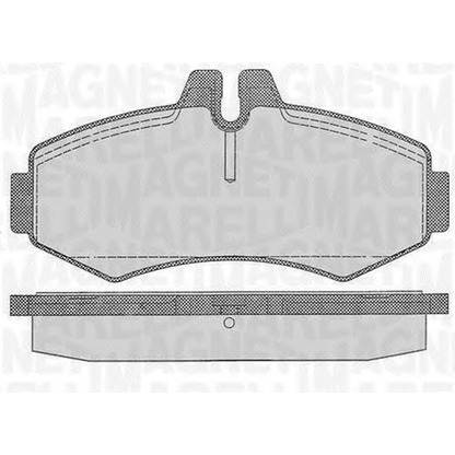 Photo Brake Pad Set, disc brake MAGNETI MARELLI 363916060327