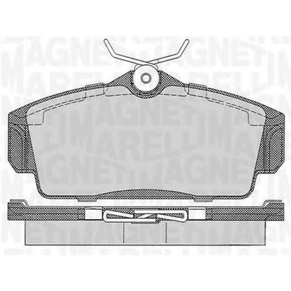 Foto Bremsbelagsatz, Scheibenbremse MAGNETI MARELLI 363916060344