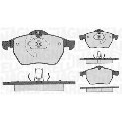 Photo Brake Pad Set, disc brake MAGNETI MARELLI 363916060360