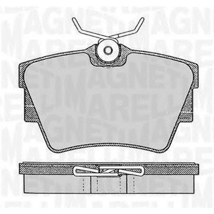 Foto Kit pastiglie freno, Freno a disco MAGNETI MARELLI 363916060370