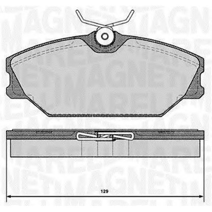 Foto Kit pastiglie freno, Freno a disco MAGNETI MARELLI 363916060377