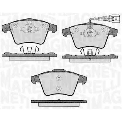 Photo Brake Pad Set, disc brake MAGNETI MARELLI 363916060413