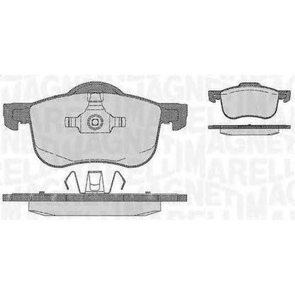 Photo Brake Pad Set, disc brake MAGNETI MARELLI 363916060422