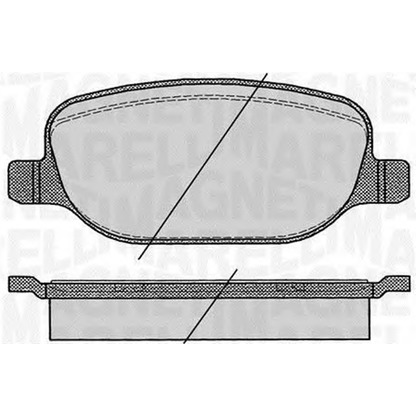 Foto Bremsbelagsatz, Scheibenbremse MAGNETI MARELLI 363916060425