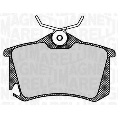 Photo Brake Pad Set, disc brake MAGNETI MARELLI 363916060444