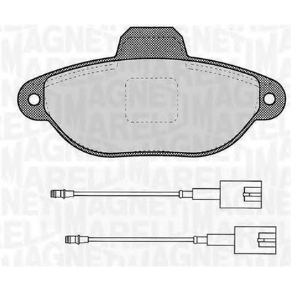 Photo Brake Pad Set, disc brake MAGNETI MARELLI 363916060453