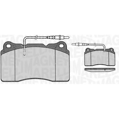 Zdjęcie Zestaw klocków hamulcowych, hamulce tarczowe MAGNETI MARELLI 363916060498