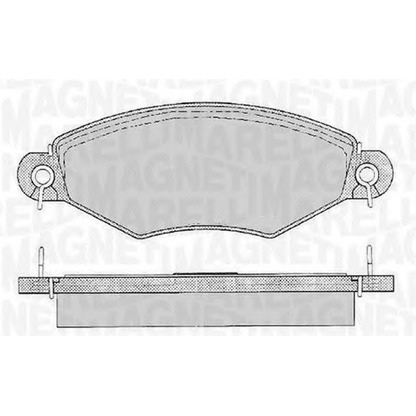 Foto Bremsbelagsatz, Scheibenbremse MAGNETI MARELLI 363916060512