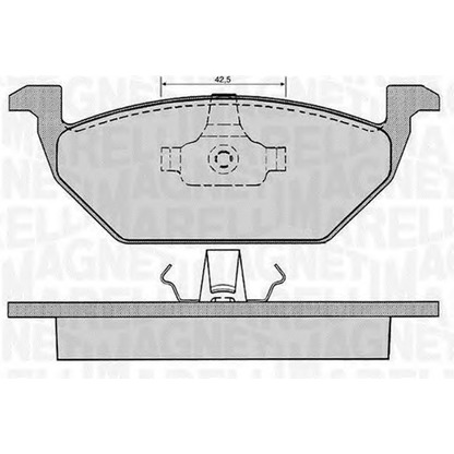 Zdjęcie Zestaw klocków hamulcowych, hamulce tarczowe MAGNETI MARELLI 363916060515