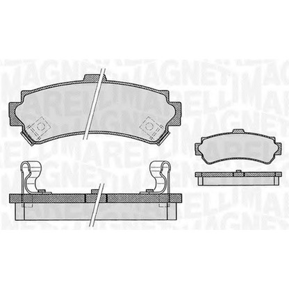 Photo Brake Pad Set, disc brake MAGNETI MARELLI 363916060519