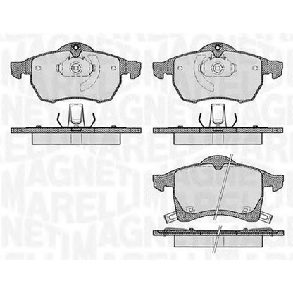 Photo Brake Pad Set, disc brake MAGNETI MARELLI 363916060523