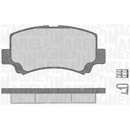 Photo Brake Pad Set, disc brake MAGNETI MARELLI 363916060534