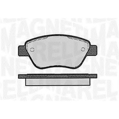 Photo Kit de plaquettes de frein, frein à disque MAGNETI MARELLI 363916060558