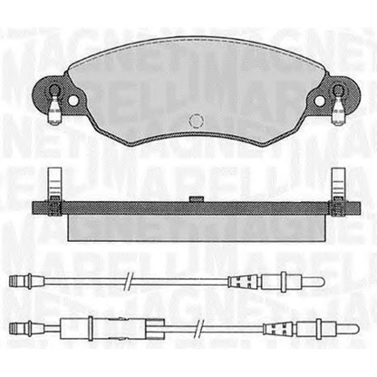 Photo Brake Pad Set, disc brake MAGNETI MARELLI 363916060565