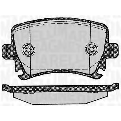 Photo Brake Pad Set, disc brake MAGNETI MARELLI 363916060601