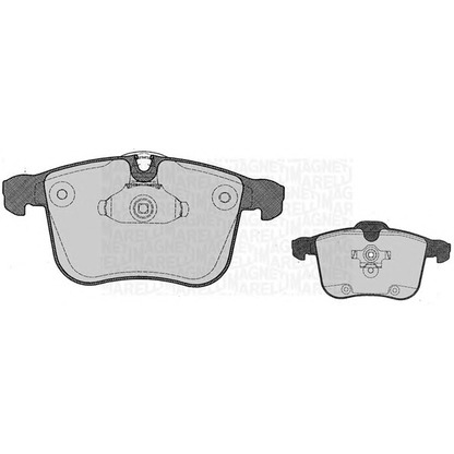 Photo Brake Pad Set, disc brake MAGNETI MARELLI 363916060612