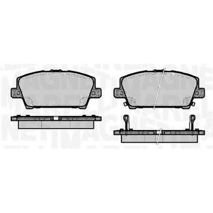 Photo Brake Pad Set, disc brake MAGNETI MARELLI 363916060620