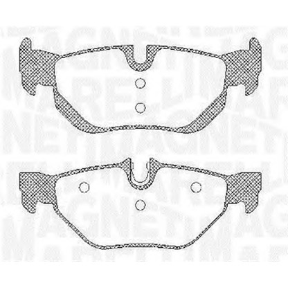 Photo Brake Pad Set, disc brake MAGNETI MARELLI 363916060624