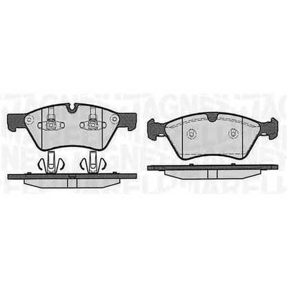 Foto Juego de pastillas de freno MAGNETI MARELLI 363916060639