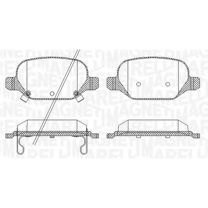 Photo Brake Pad Set, disc brake MAGNETI MARELLI 363916060689