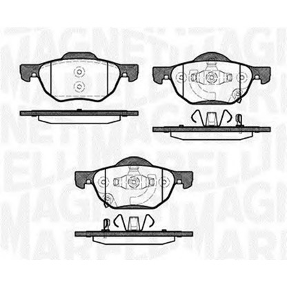 Photo Brake Pad Set, disc brake MAGNETI MARELLI 363916060691