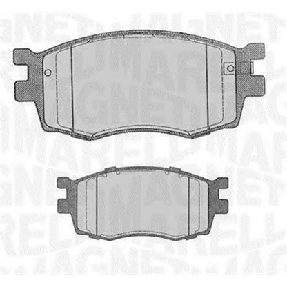 Foto Kit pastiglie freno, Freno a disco MAGNETI MARELLI 363916060698