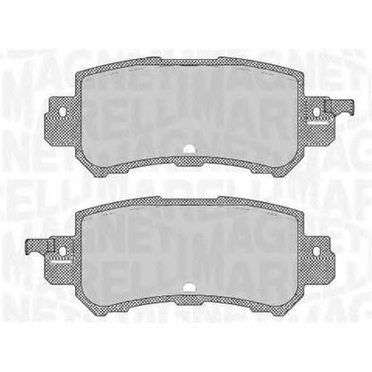 Photo Brake Pad Set, disc brake MAGNETI MARELLI 363916060711