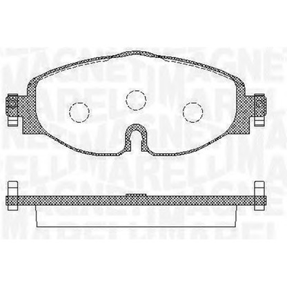 Photo Brake Pad Set, disc brake MAGNETI MARELLI 363916060716