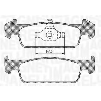 Foto Kit pastiglie freno, Freno a disco MAGNETI MARELLI 363916060718