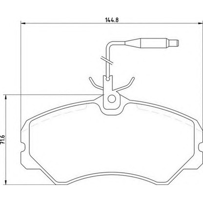 Photo Brake Pad Set, disc brake MAGNETI MARELLI 363700205039