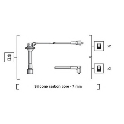 Foto Zündleitungssatz MAGNETI MARELLI 941318111042